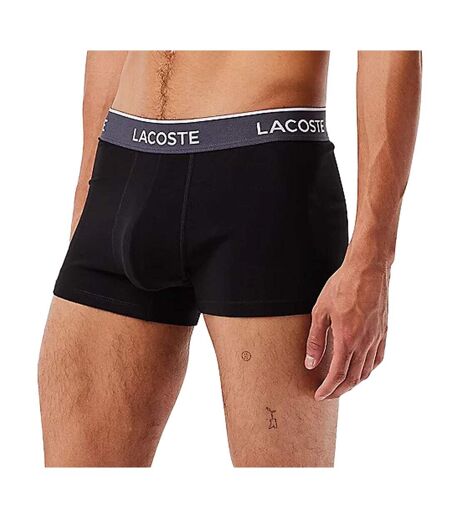 x3 boxers noir/bleu homme lacoste 5h3401 - s