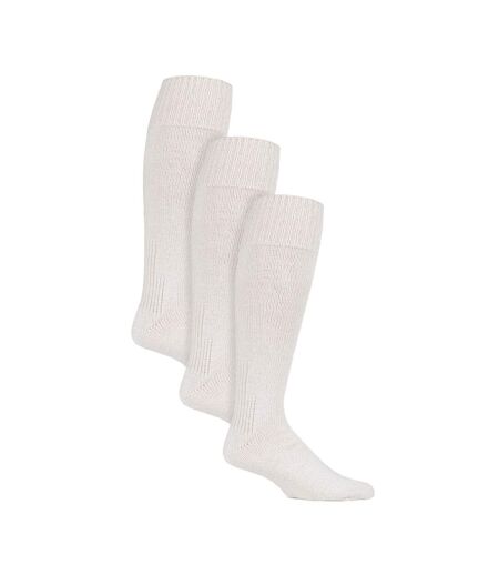 Country Pursuit - 3 Paires Homme Chaussettes Pêches Hautes Laine