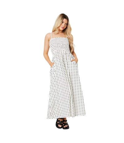 Robe mi-longue femme blanc cassé Dorothy Perkins