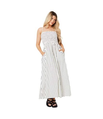 Robe mi-longue femme blanc cassé Dorothy Perkins