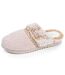 Isotoner Chaussons Mules femme ultra confortables, en maille bouclette, semelle crantée-1