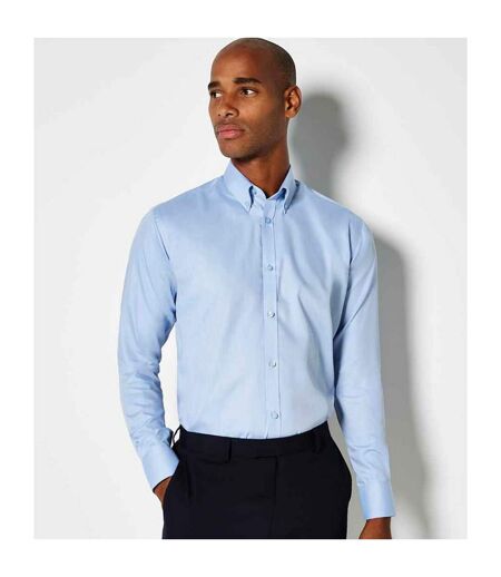 Chemise À Manches Longues Homme Bleu Clair Kustom Kit