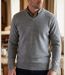 Pull col V avec laine PUL2004A-1