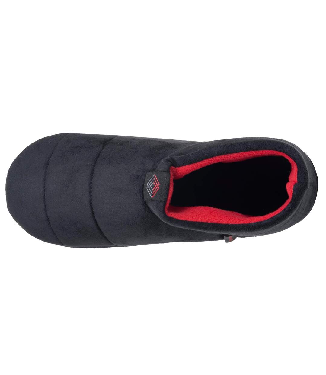 Isotoner Chaussons extra-light Bottillons homme suédine, semelle gomme ultra souple-2