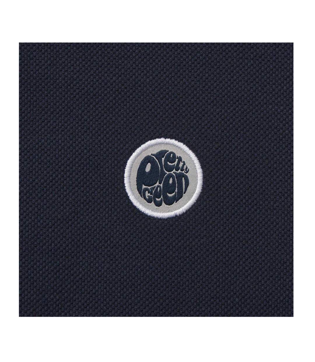 Mens Cotton Polo Shirt Navy Pretty Green-2