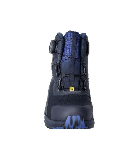 Mens Footwear Accelerate Safety Boots Dark Navy Azure Blue Mascot