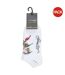 Pack Of 3  Womens/ladies Trainer Socks  White Ed Hardy-1