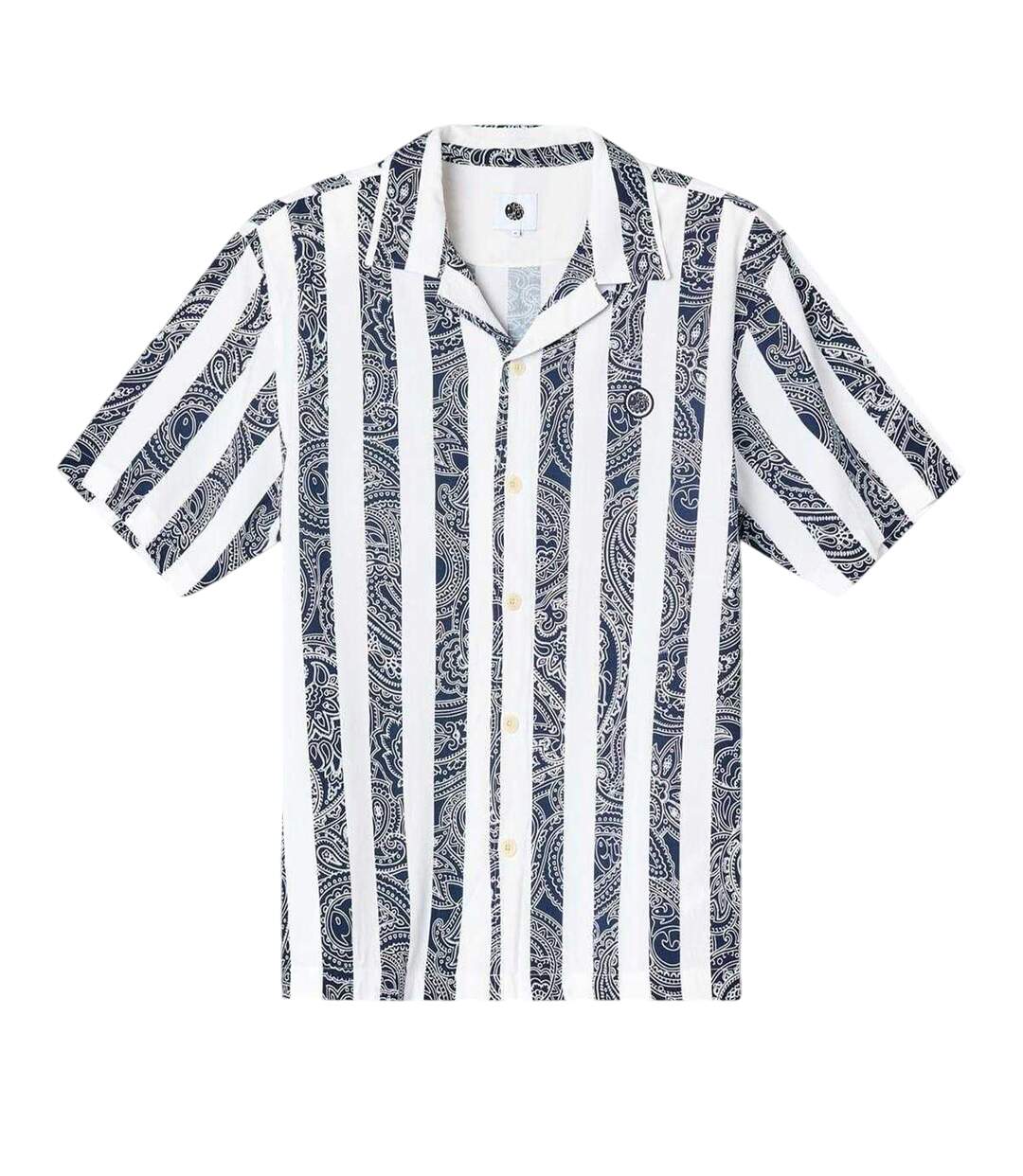 Mens Marshall Regular Short-sleeved Shirt Navy Pretty Green-2