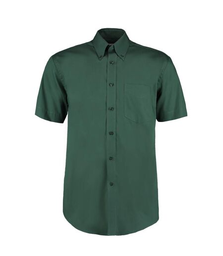 Chemise à manches courtes homme vert bouteille Kustom Kit