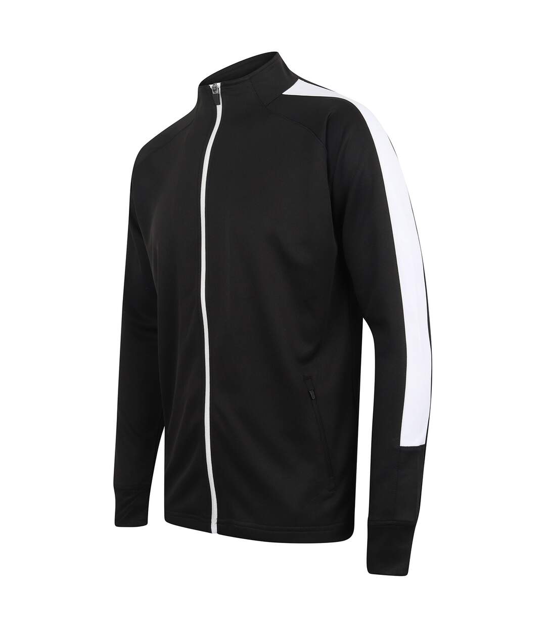 Finden & Hales Womens/Ladies Track Top (Black/White) - UTRW7820-4
