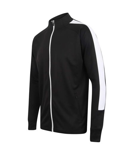 Finden & Hales Womens/Ladies Track Top (Black/White) - UTRW7820