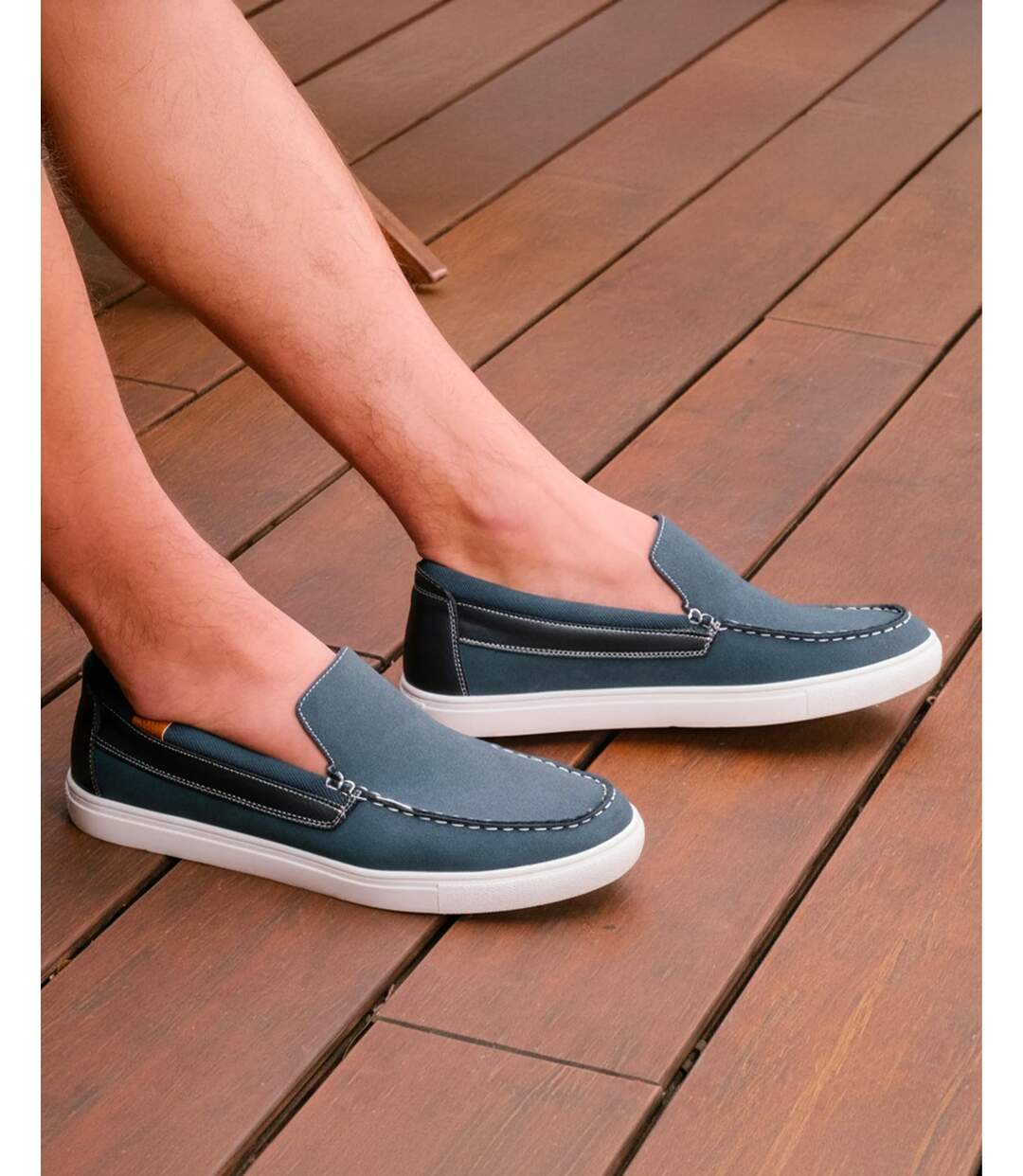 Isotoner Mocassins homme confortable, souple, semelle à mémoire forme et facile à enfiler-2