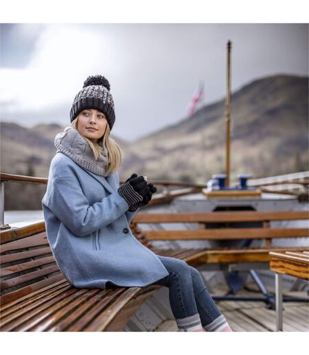 Ladies Thermal Winter Bobble Hat with Extra Large Pom Pom