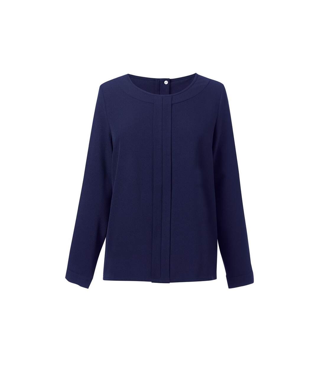 Blouse Manches Longues Roma Femme Bleu Marine Brook Taverner-1