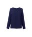 Blouse Manches Longues Roma Femme Bleu Marine Brook Taverner-1