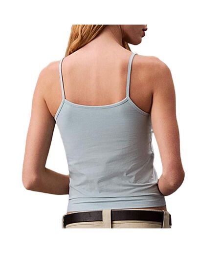 Débardeur bleu femme calvin klein jeans strappy - l
