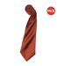 Premier Mens Plain Satin Tie (Narrow Blade) (Pack of 2) (Chestnut) (One Size) - UTRW6934