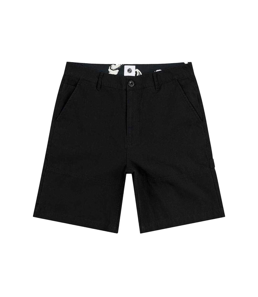 Mens Stamford Cargo Shorts Black Pretty Green-2