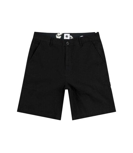 Mens Stamford Cargo Shorts Black Pretty Green