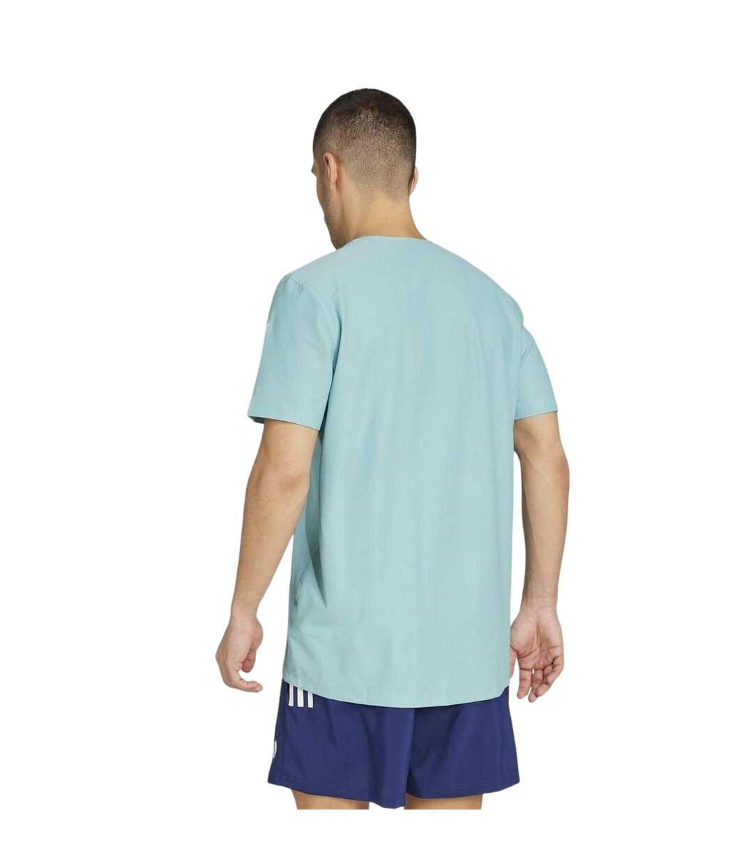 T-shirt The Run Homme Turquoise Pâle Adidas-3
