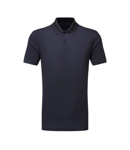 Polo Manches Courtes Motif/style Texturé Homme Bleu Marine Foncé TriDri