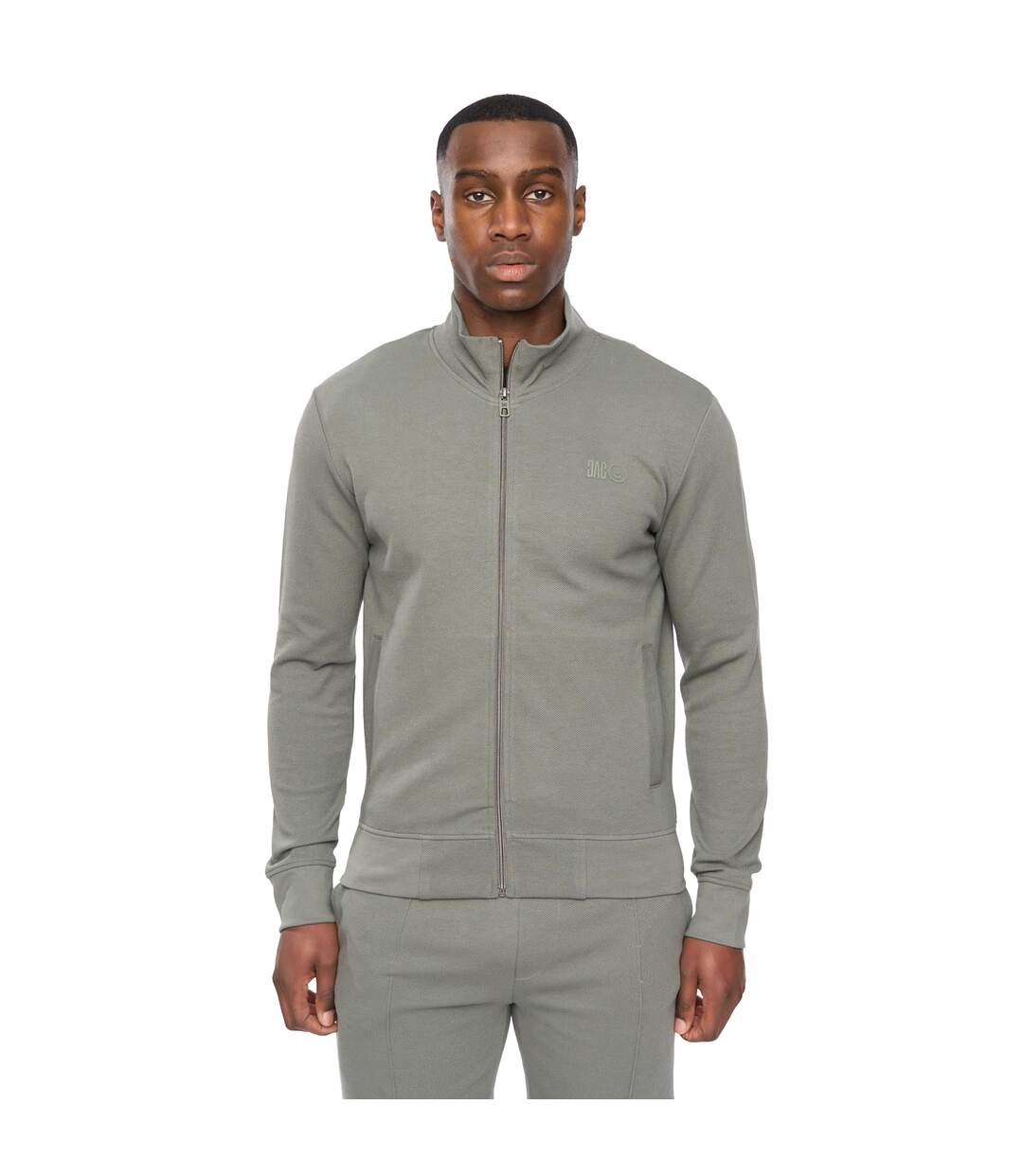 Mens hannings full zip jacket olive Duck and Cover-1