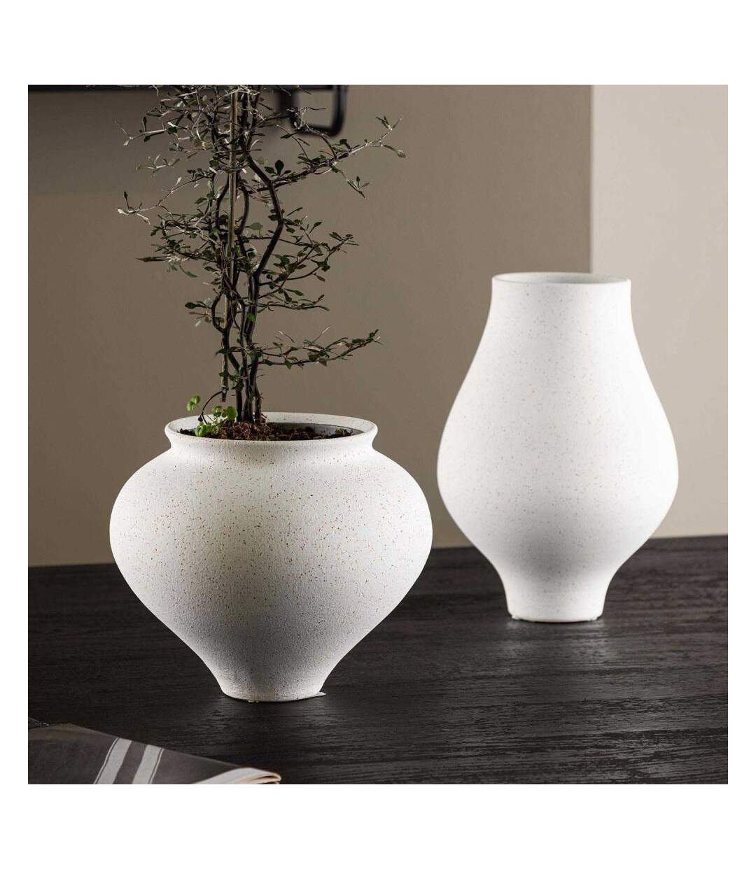 Vase en grès Rellis 11x18 cm-2