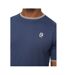 Mens Preece T-shirt Navy Crosshatch-4