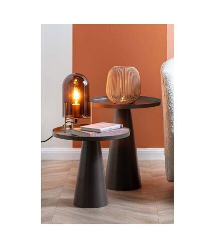 Lampe de table en verre Glass Bell Chocolat