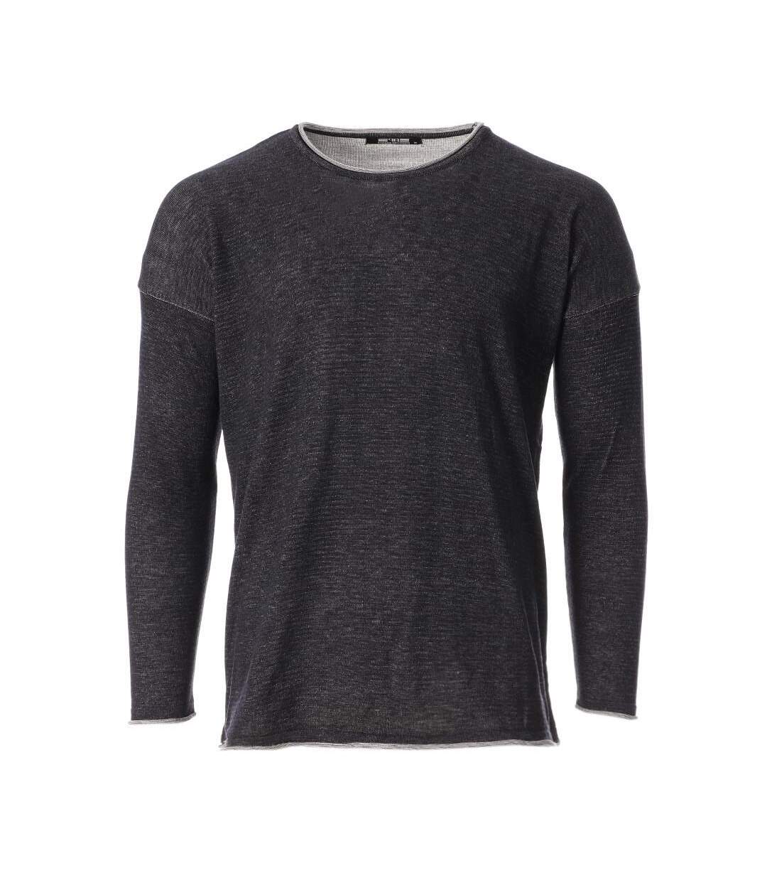 Pull gris/noir homme paname brothers 2553 - s-1