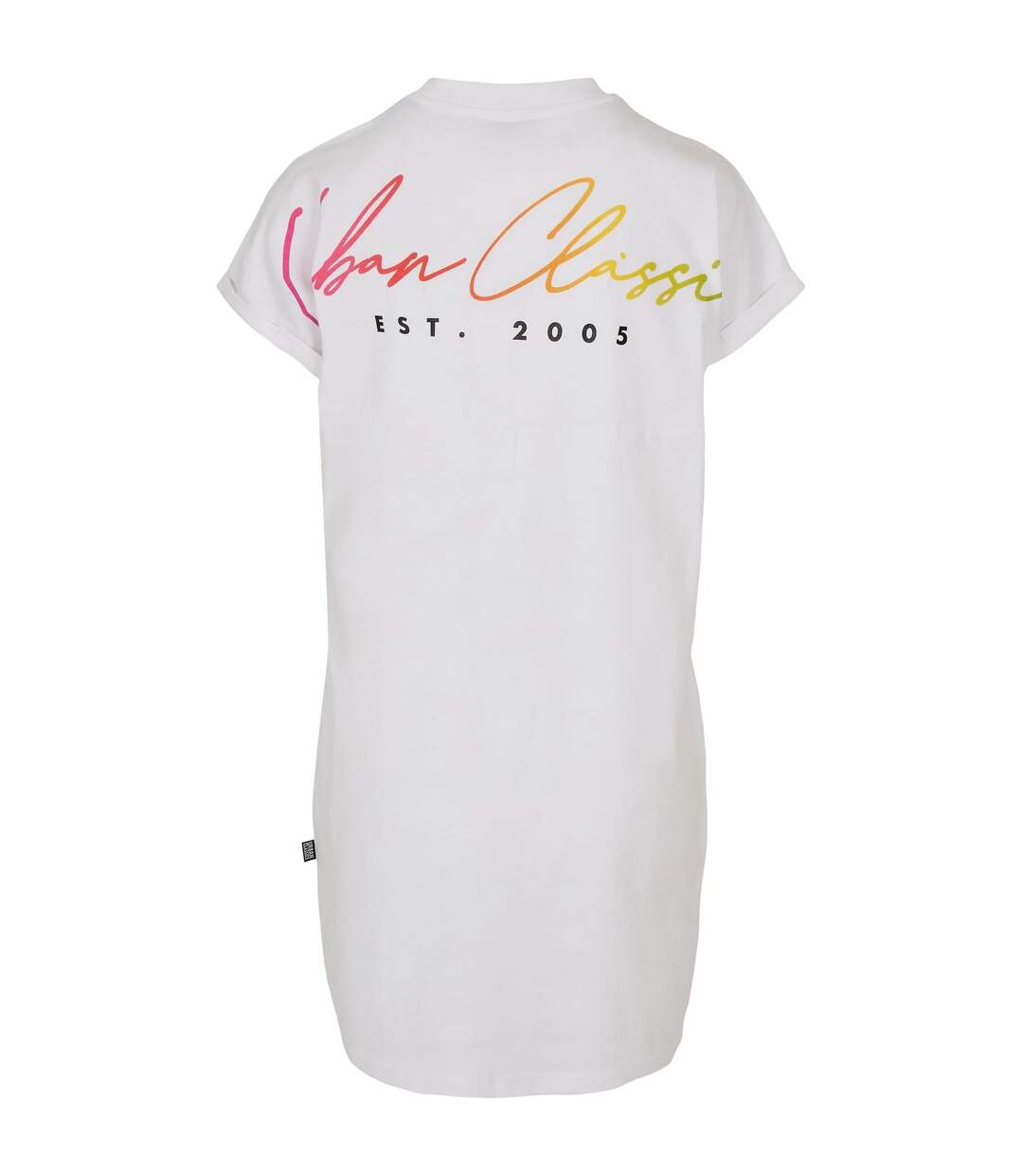 Robe T-shirt Motif/style Arc-en-ciel Femme Blanc Urban Classics-2