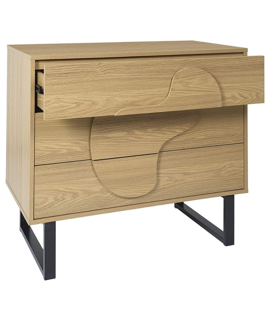 Commode 3 tiroirs CALYPSO - Beige-5
