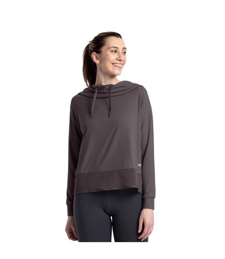 Womens/ladies Immy Active Hoodie Dark Grey Trespass