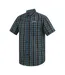 Chemise Manches Courtes Motif/style À Carreaux Mindano Homme Bleu Nuit À Carreaux Regatta-4