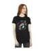 Disney Femme/Les femmes La petite sirène lisant un livre T-Shirt Boyfriend en coton (Noir) - UTBI30983-2