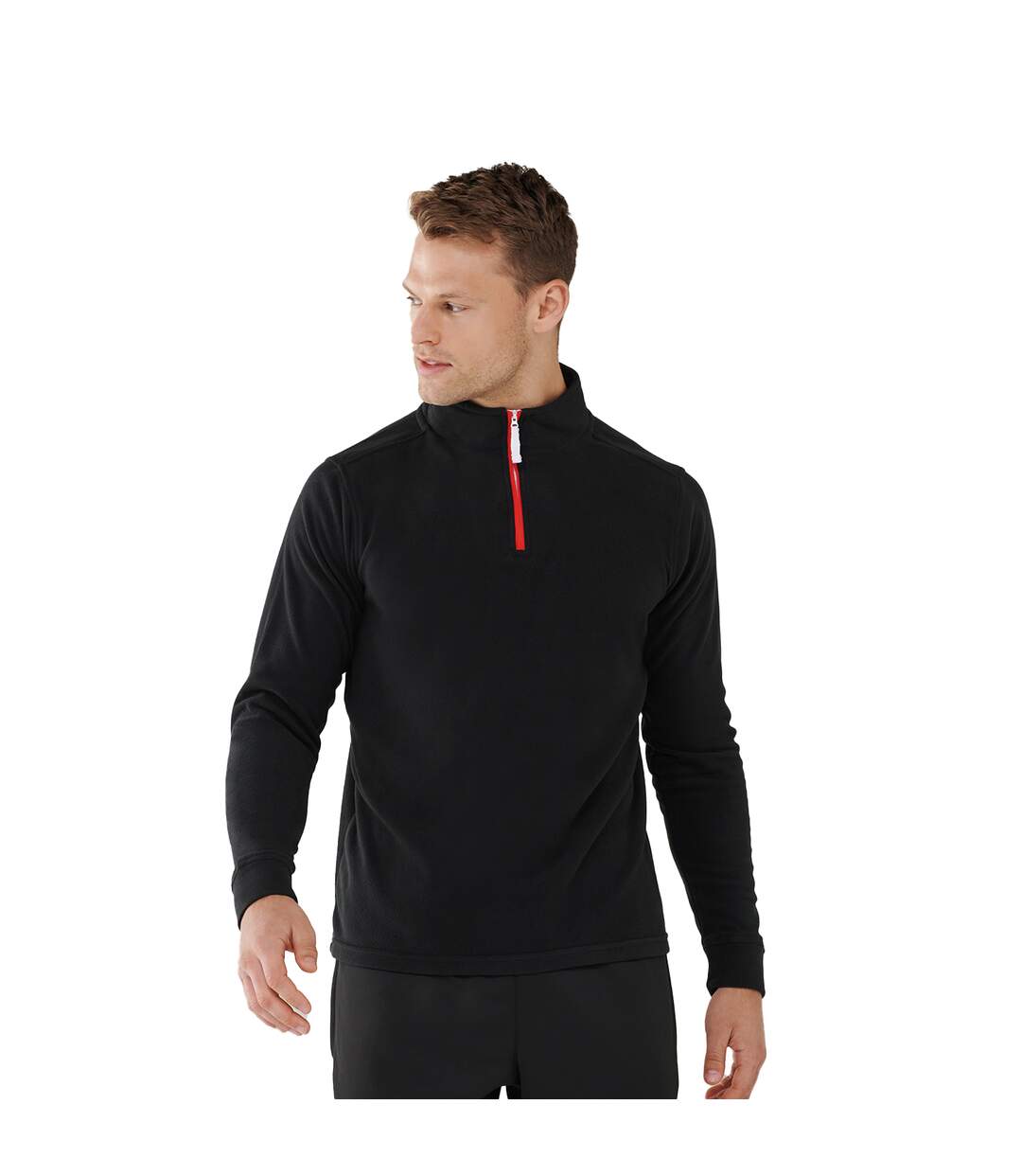 Haut Polaire Homme Noir Rouge Finden & Hales-2