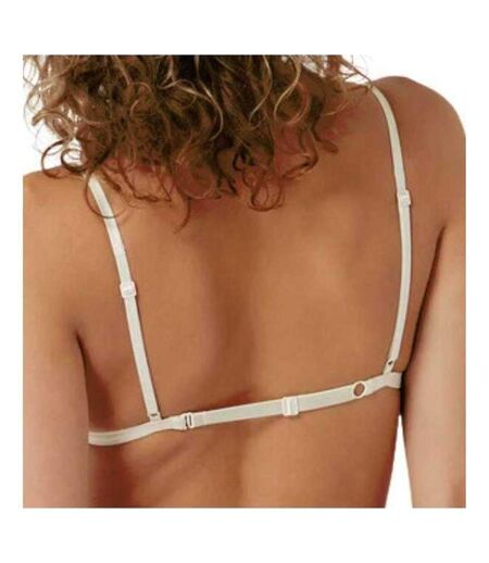 Brassière De Sport Motif/style Uni Femme Blanc Crème Calvin Klein