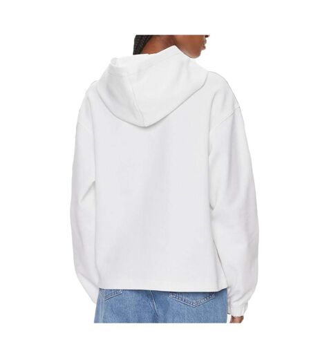 Sweat blanc femme calvin klein embro elastic
