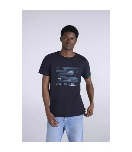 Mens Jacob Organic T-shirt Black Animal