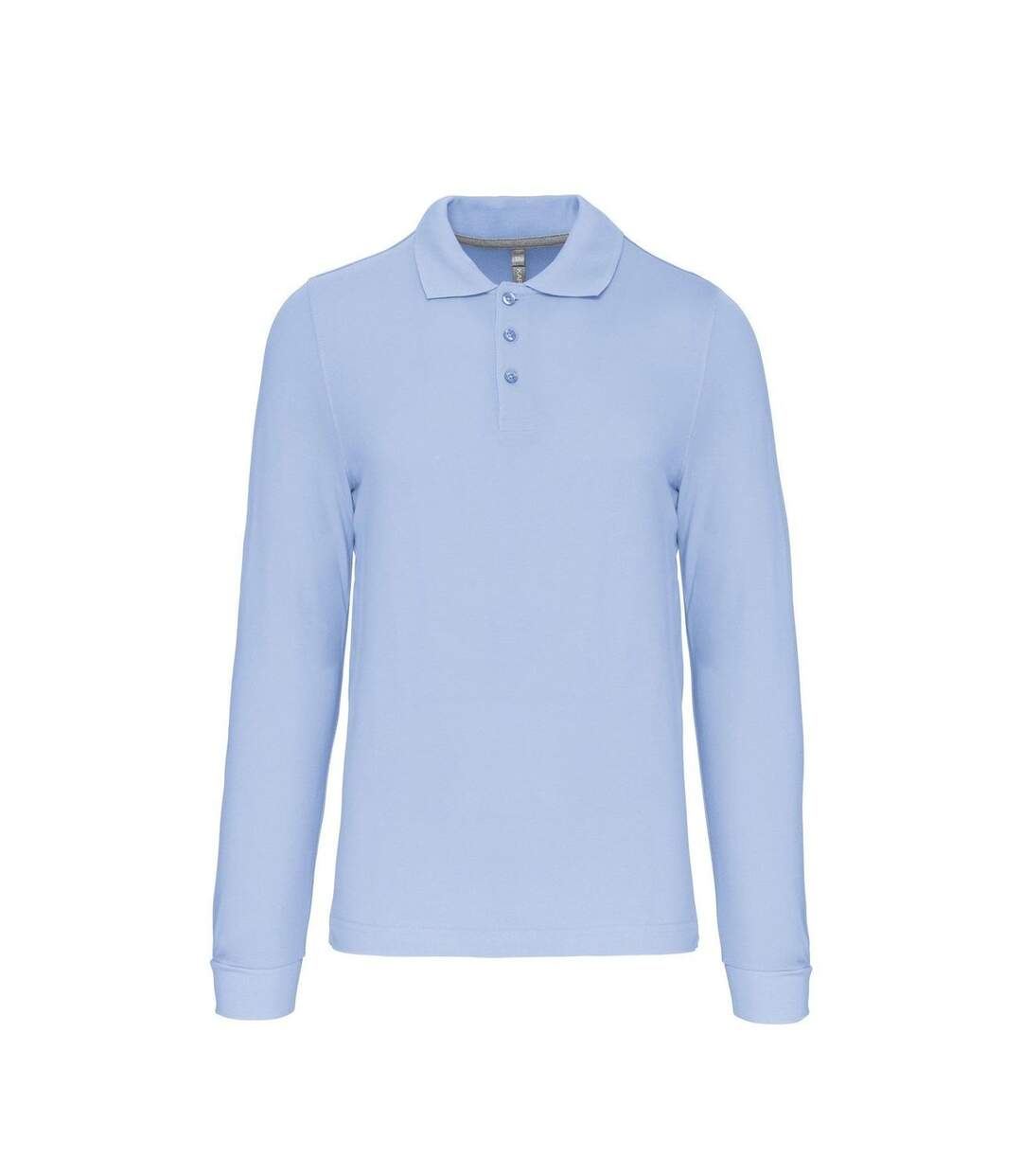 Polo manches longues - Homme - K243 - bleu ciel