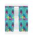 LOL Surprise - Rideaux à plis plats OMG BEAT (Turquoise vif / Rose / Jaune) (182,88 cm x Largeur du rideau: 167,64 cm) - UTAG1595