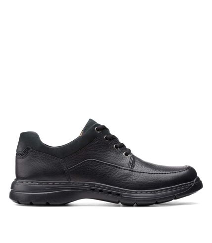 Clarks Mens Un Brawley Lace Leather Shoes (Black) - UTCK109