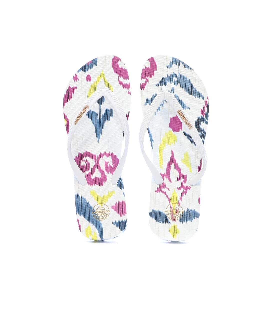 Tongs blanc femme superdry printed flip flop-2