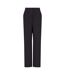 Womens/ladies Plain Straight Leg Trousers Navy Emporio Armani EA7-2
