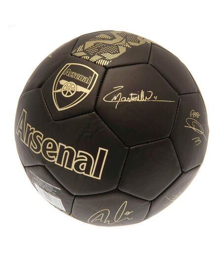 Arsenal FC - Ballon de foot PHANTOM (Noir mat / Doré) (Taille 5) - UTTA9611