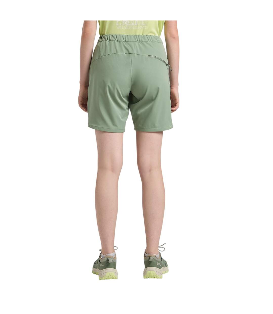 Womens/ladies Hiking Shorts Eucalyptus Jack Wolfskin-2