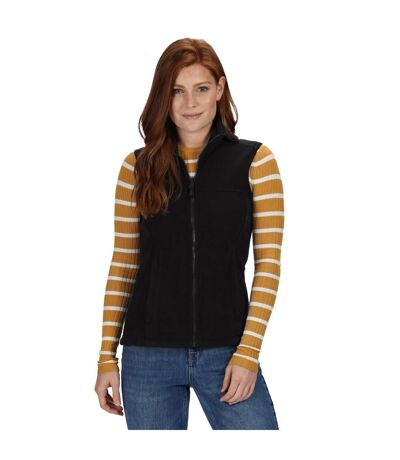 Regatta Womens/Ladies Haber II 250 Series Anti-pill Fleece Bodywarmer / Sleeveless Jacket (Black) - UTRW1226