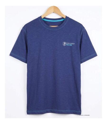 CHALLENGER SANCHO2 : Tee-shirt col rond en coton flammé pour un look texturé unique