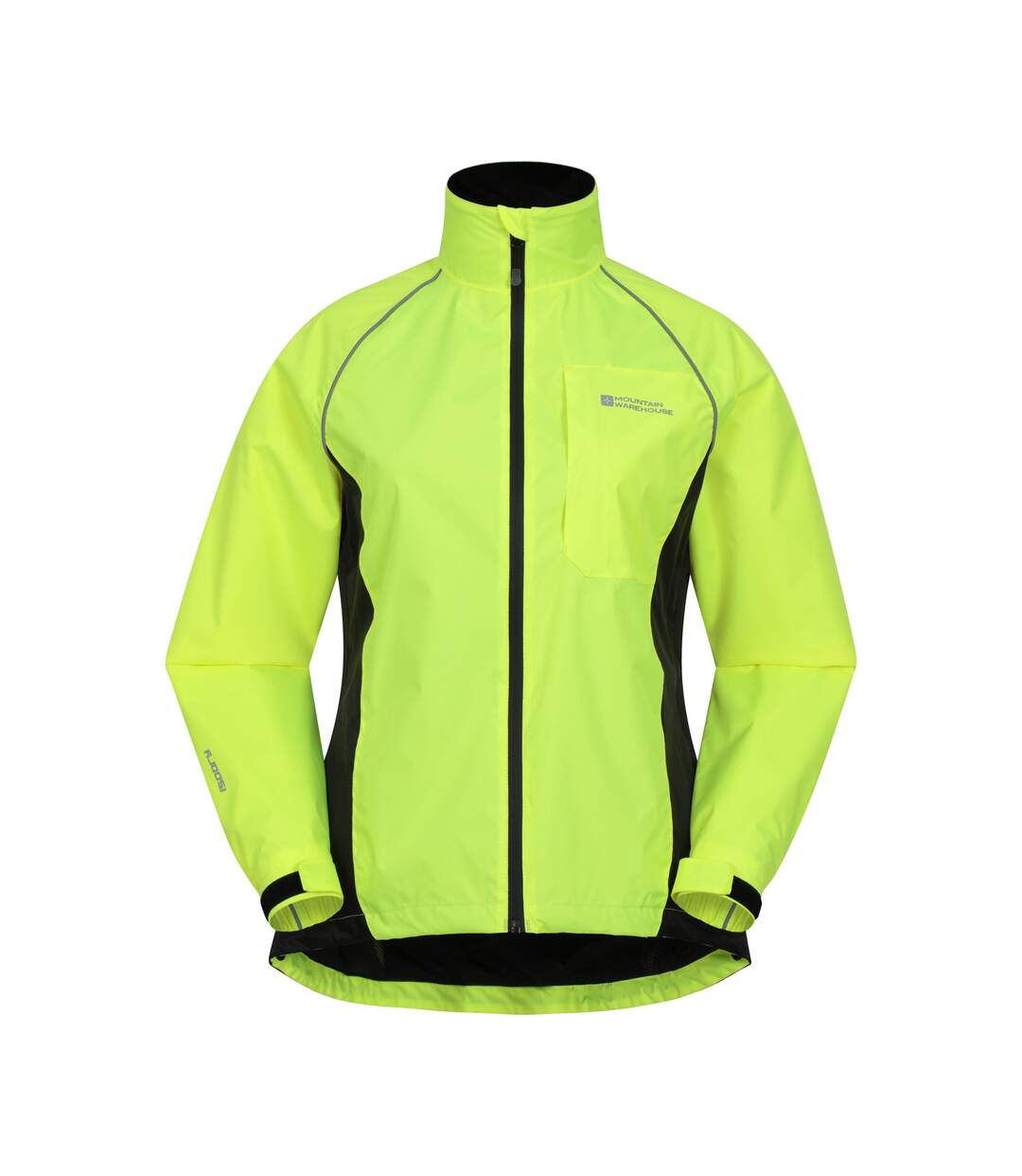 Womens/ladies Adrenaline Ii Iso-viz Waterproof Jacket Bright Yellow Mountain Warehouse-1