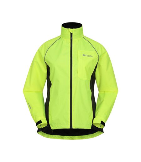 Womens/ladies Adrenaline Ii Iso-viz Waterproof Jacket Bright Yellow Mountain Warehouse
